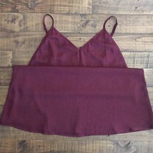 Dark Red Sexy strap Dress - Tobi Size L